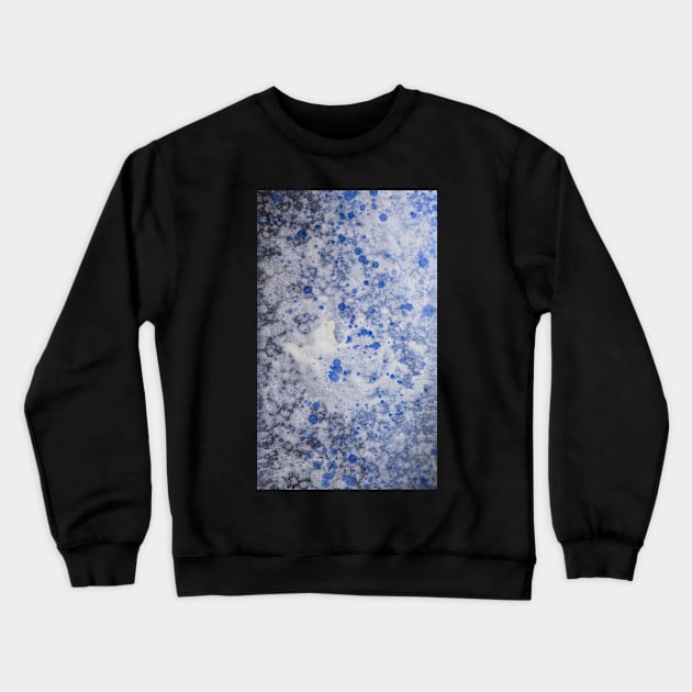 Fluid Rain Drops Abstract Painting Crewneck Sweatshirt by MihaiCotiga Art